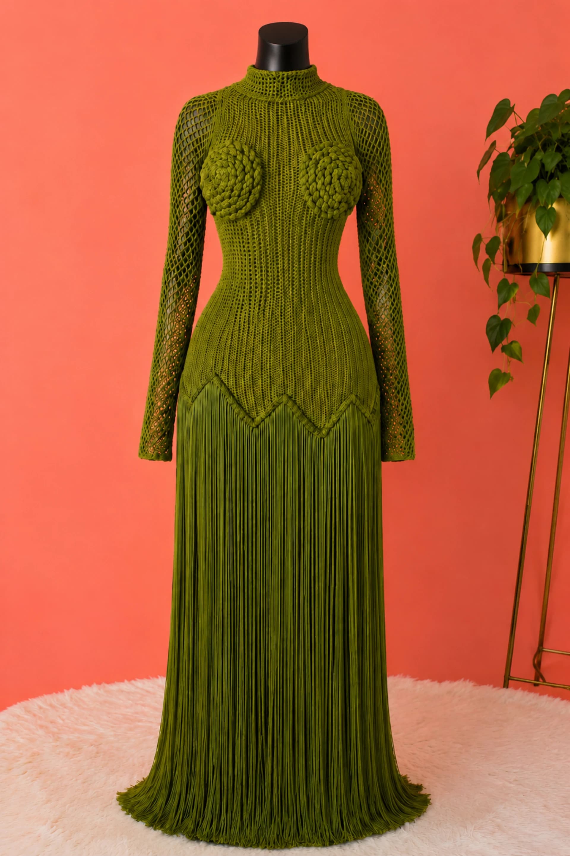 Marielle Olive Dress